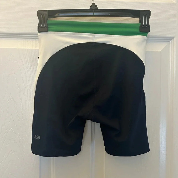 New Splits59 Dream High-Waisted Techflex Indigo/Off White Bike Shorts XSmall - Picture 5 of 6